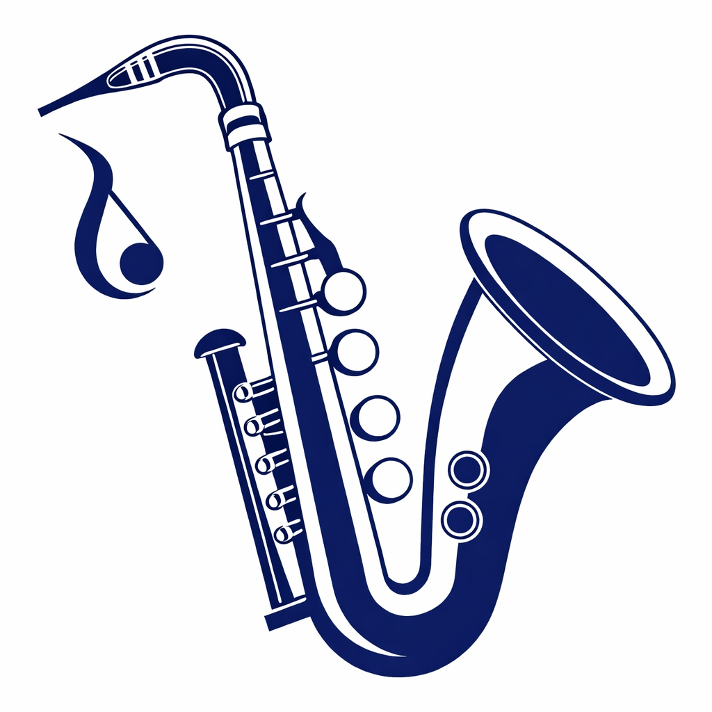 Sax Image Blue